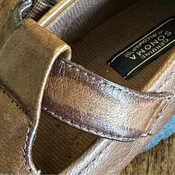 Sonoma | Genuine Leather Fisherman Mary Jane’s Loafers w/Woven Detail, Size 6.5 - Picture 10 of 10